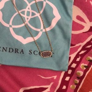 Gray druzy Kendra Scott necklace